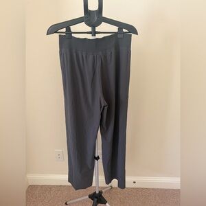 Athleta Cosmic Pant Wide Leg Career Casual Lounge Dark Gray Medium Petite